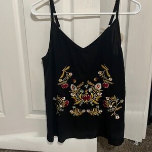 Beautiful embroidered tank top
